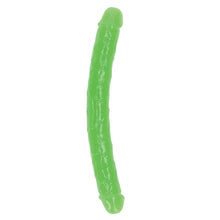 Load image into Gallery viewer, RealRock Glow in the Dark Double Dildo-Green 12