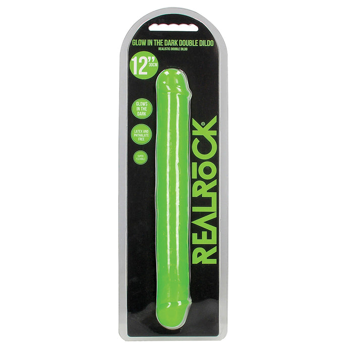 RealRock Glow in the Dark Double Dildo... REA148GLOGRN