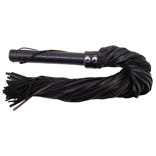 Rouge Group Long Leather Flogger-Blac... RF1034-BK