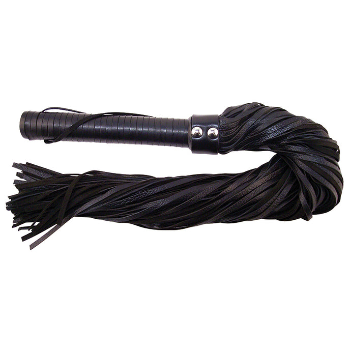 Rouge Group Long Leather Flogger-Blac... RF1034-BK