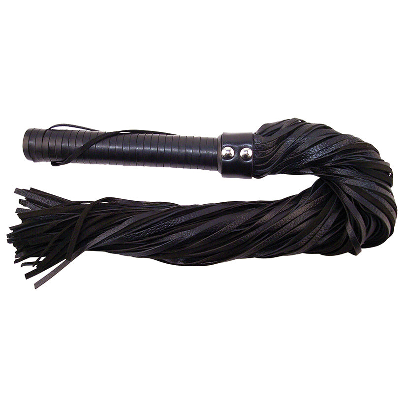 Rouge Group Long Leather Flogger-Blac... RF1034-BK