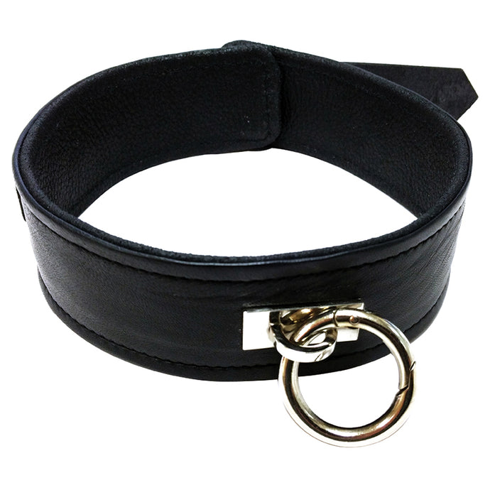 Rouge Group Plain Leather Collar-Black RHC1049-BK