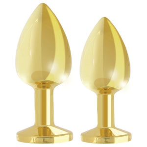 RianneS Metal Booty Plug Set 2x-Gold