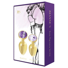 Load image into Gallery viewer, RianneS Metal Booty Plug Set 2x-Gold