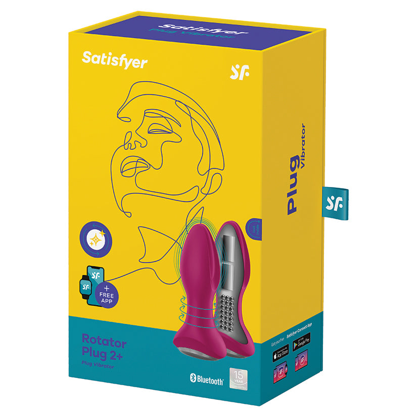 Satisfyer Rotator Plug 2+ Fuschia 4003177