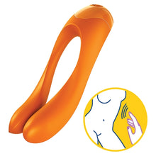 Load image into Gallery viewer, Satisfyer Candy Cane Finger Vibrator-Orange