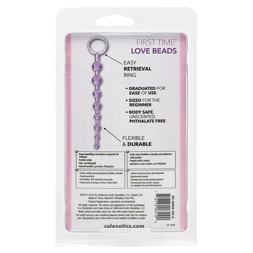 First Time Love Beads-Purple