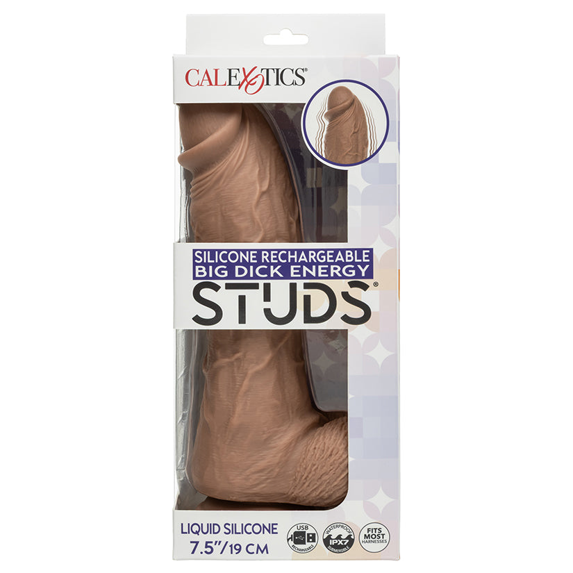Silicone Rechargeable Big Dick Energy Studs-Brown