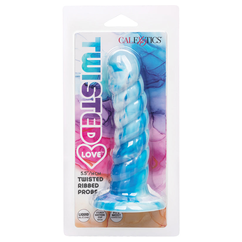 Twisted Love Twisted Ribbed Probe-Blue SE-0392-65-2