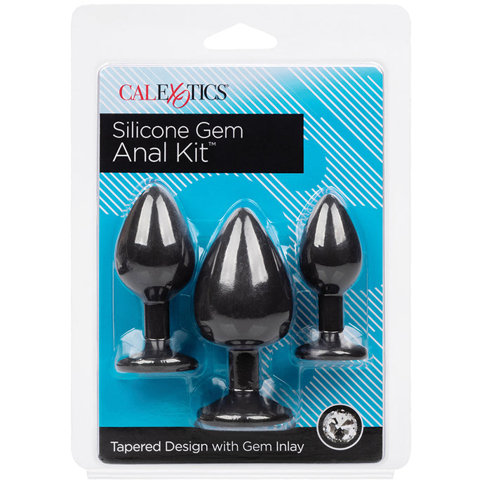 Silicone Gem Anal Kit-Black SE-0410-80-2