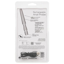Load image into Gallery viewer, Rechargeable Anal Probe-Silver
