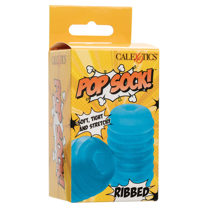 Pop Sock Ribbed-Blue SE-0936-20-3