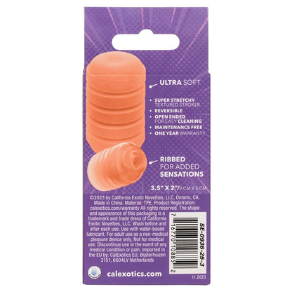 Pop Sock Ribbed-Orange