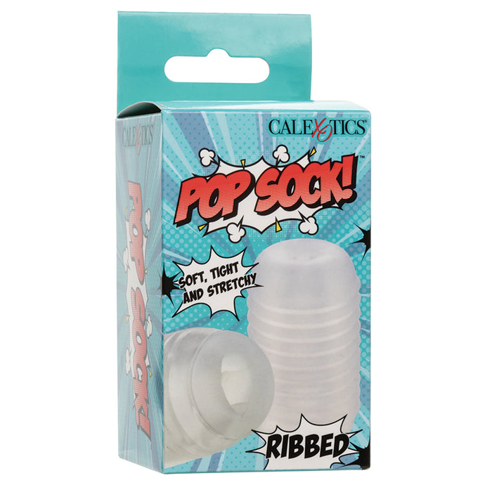 Pop Sock Ribbed-Clear SE-0936-30-3