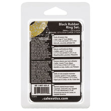Load image into Gallery viewer, Rubber Rings-Black 3Pk