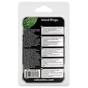 Island Rings-Clear 3Pk