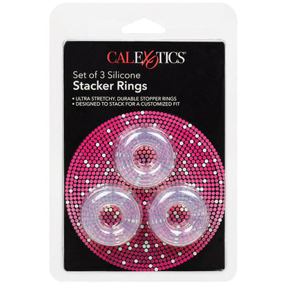 Silicone Stacker Rings-Clear 3Pk SE-1434-80-2