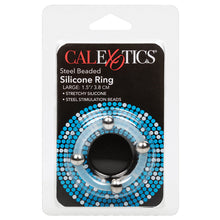 Load image into Gallery viewer, Steel Beaded Silicone Ring Large SE-1437-10-2