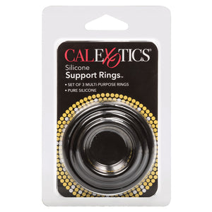 Silicone Support Rings-Black 3Pk SE-1455-25-2