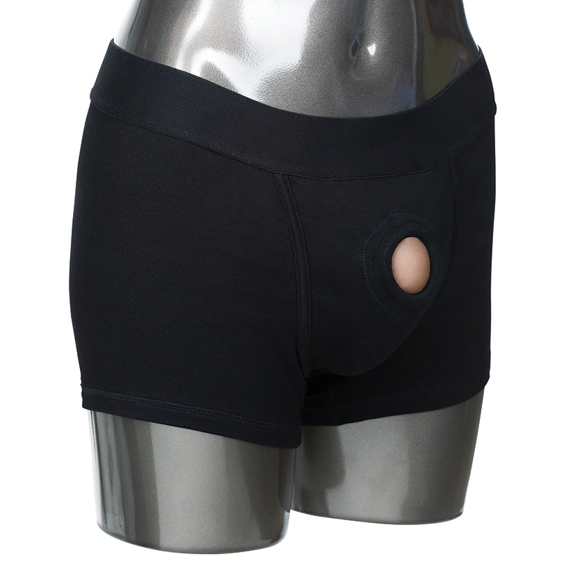 Packer Gear Boxer Brief Harness-Black L/XL