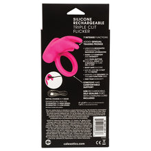 Load image into Gallery viewer, Silicone Rechargeable Triple Clit Flicker