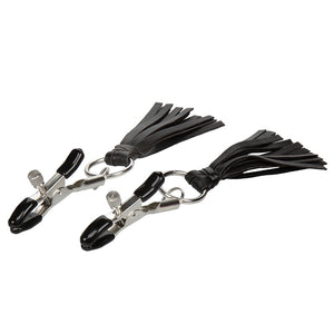 Nipple Play Playful Tassels Nipple Clamps-Black