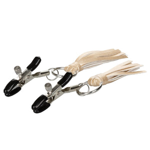 Nipple Play Playful Tassels Nipple Clamps-Gold