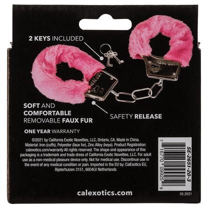 Playful Furry Cuffs-Pink
