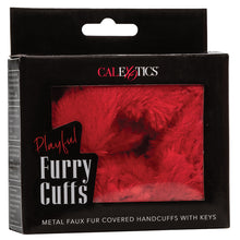 Load image into Gallery viewer, Playful Furry Cuffs-Red SE-2651-25-3