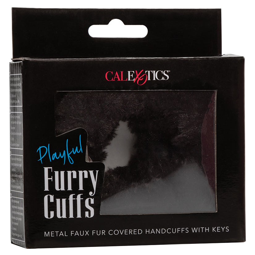 Playful Furry Cuffs-Black SE-2651-30-3