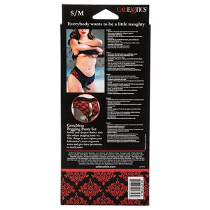 Scandal Crotchless Pegging Panty Set S/M