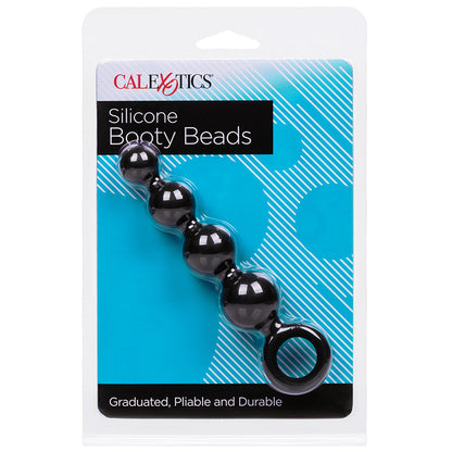 Silicone Booty Beads-Black SE-2934-15-3