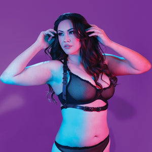 Euphoria Collection Plus Size Halter Buckle Harness