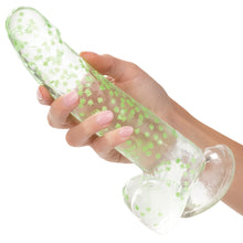 Load image into Gallery viewer, Naughty Bits I Leaf Dick Glow in The Dark Weed Leaf Dildo