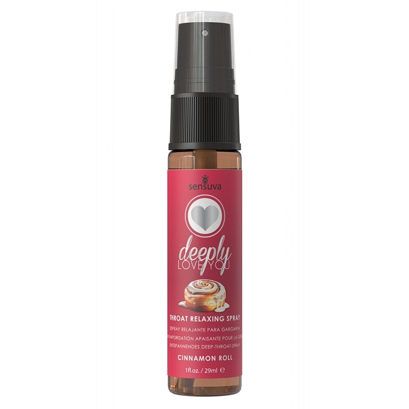 Sensuva Deeply Love You Throat Relaxing Spray-Cinnamon Roll 1oz
