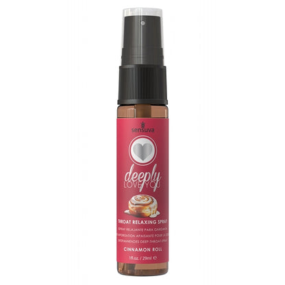 Sensuva Deeply Love You Throat Relaxing Spray-Cinnamon Roll 1oz