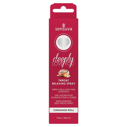 Sensuva Deeply Love You Throat Relaxing Spray-Cinnamon Roll 1oz
