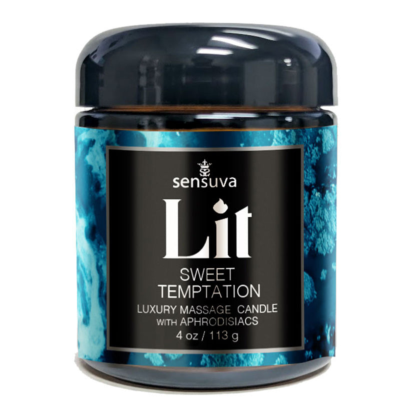 Sensuva Luxury Massage Candle-Lit Sweet Temptation 4oz