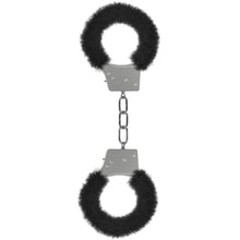 Load image into Gallery viewer, Ouch! Beginner&#39;s Furry Handcuffs-Black OU002BLK