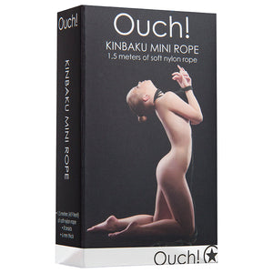 Ouch! Kinbaku Mini Rope-Black OU073BLK