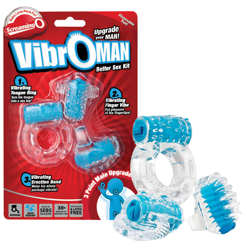 Screaming O VibrOMan-Blue VIB-BU