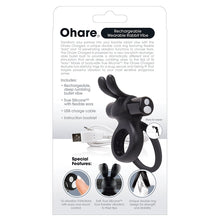 Load image into Gallery viewer, Screaming O Charged Ohare Rechargeable Wearable Rabbit-Black