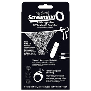 Screaming O My Secret Charged Remote Control Panty Vibe-Black