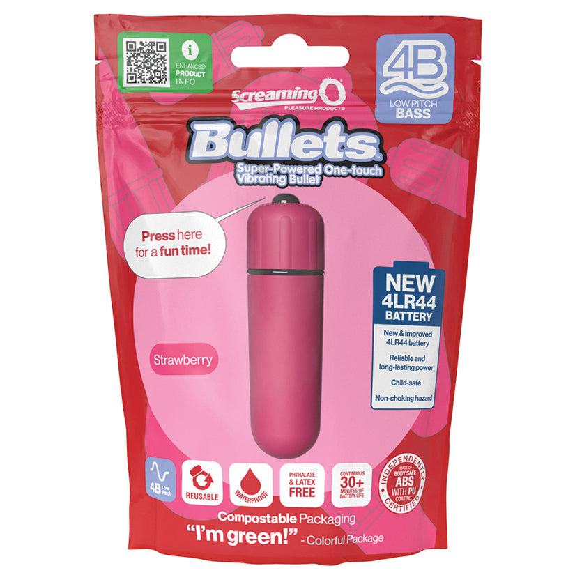 Screaming O 4B Bullet-Strawberry 4BBUL-ST