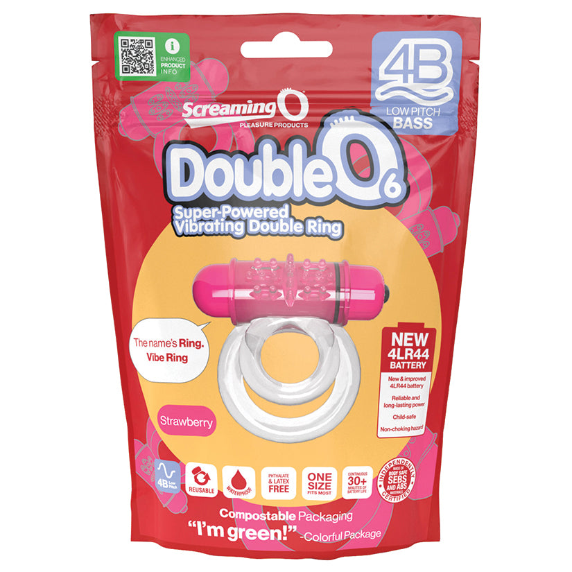 Screaming O 4B DoubleO 6-Strawberry 4BD6-ST