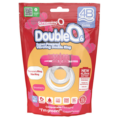 Screaming O 4B DoubleO 6-Strawberry 4BD6-ST