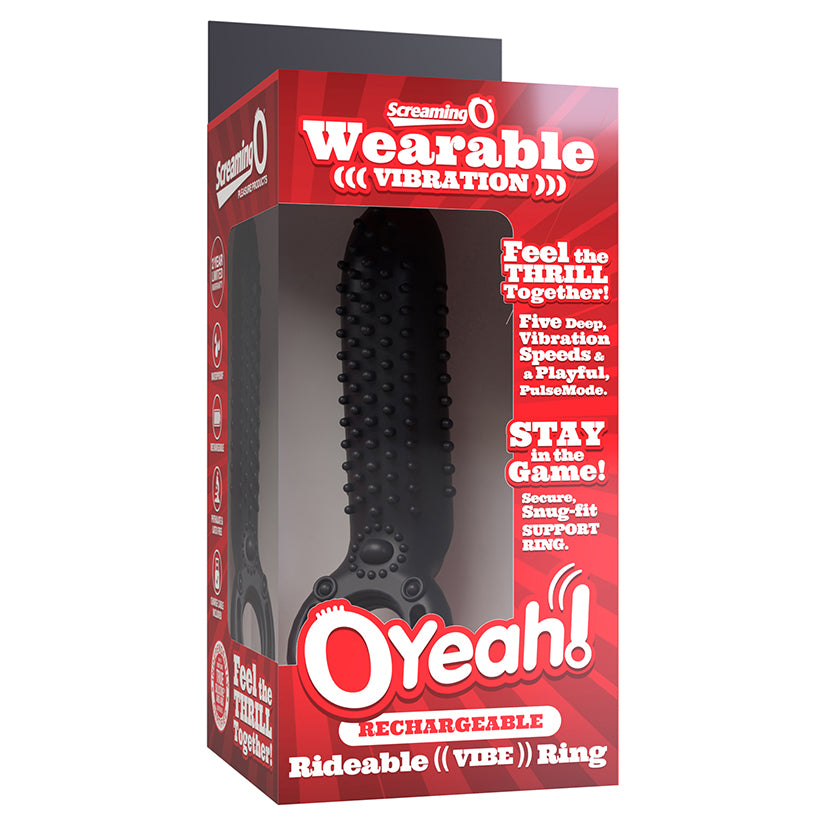 Screaming O Rechargeable O Yeah Silicone-Black