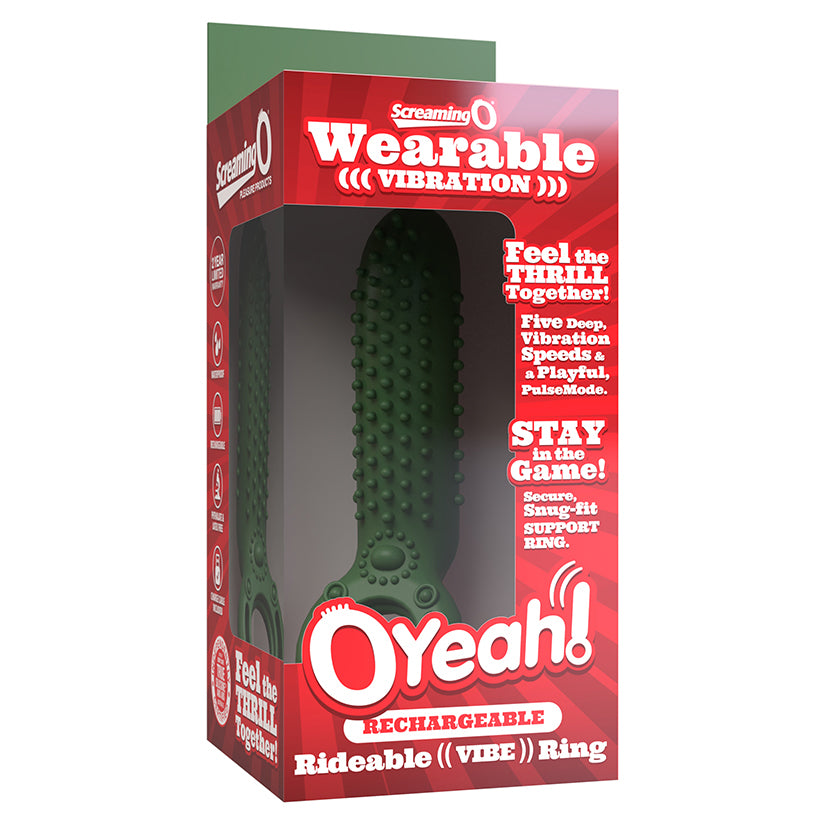 Screaming O Rechargeable O Yeah Silicone-Green