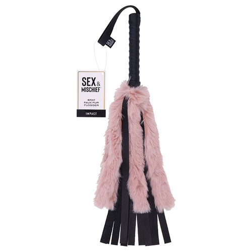 S&M Brat Faux Fur Flogger SS09848