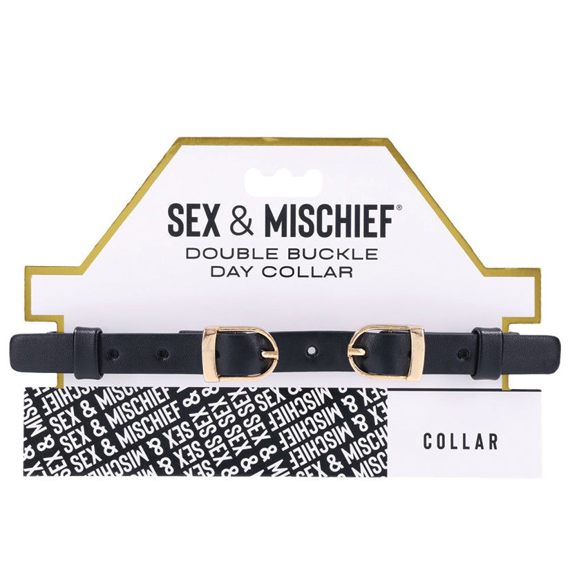 S&M Double Buckle Day Collar SS09854